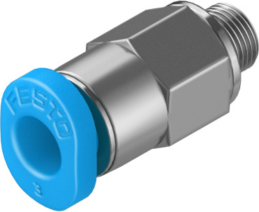QSM-M3-3 153301 FESTO - Штуцер прямой с нар. резьбой цанговый M3-3 мм