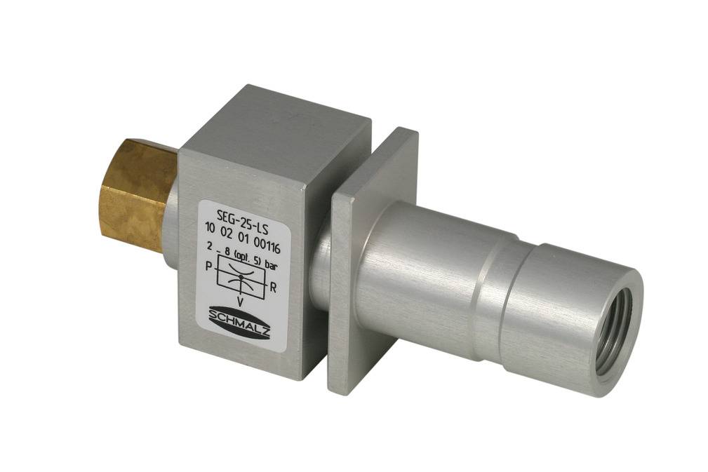 SEG 25 LS 10.02.01.00259 SCHMALZ - Вакуумный эжектор, сопло 2.5 мм, G1/2-G3/8