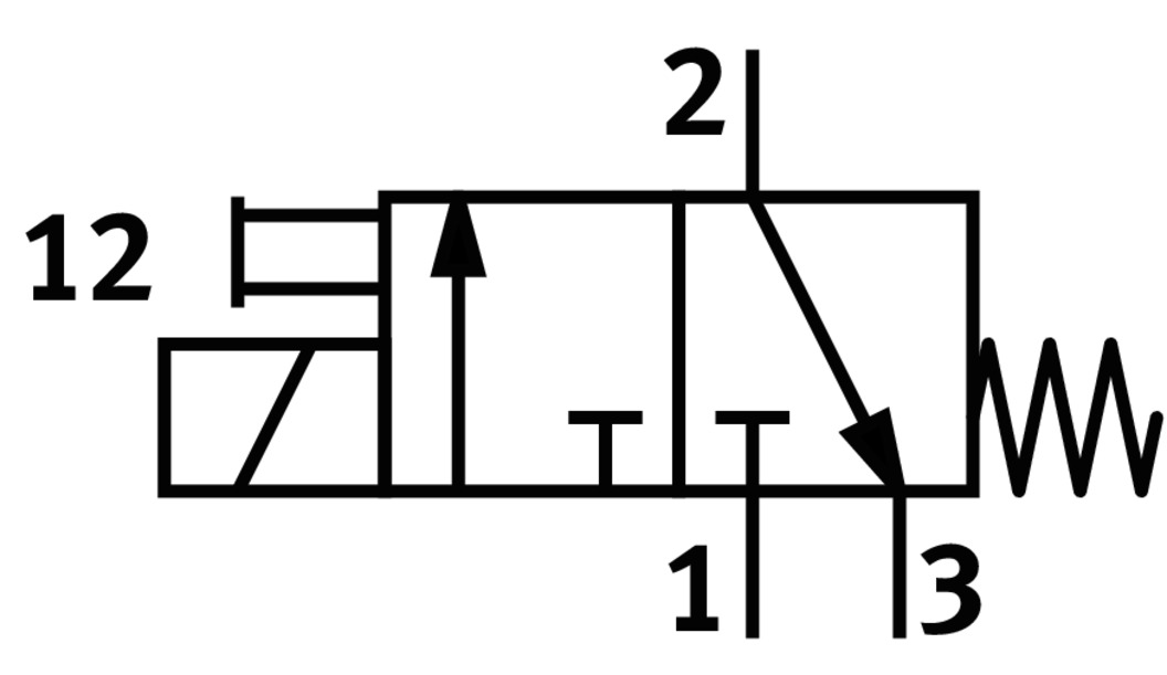 MS12-EE-G-V24 541496 FESTO - Отсечной клапан электр. упр., 24 V DC, 3/2 НЗ