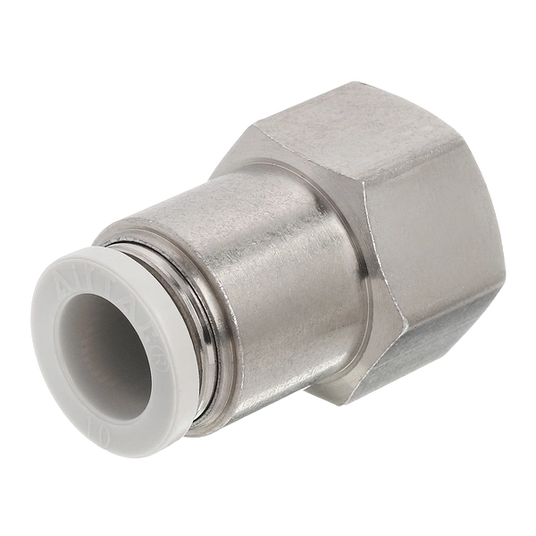 PCF1003 AirTAC — фитинг прямой с внутренней резьбой 3/8”, под трубку 10 мм