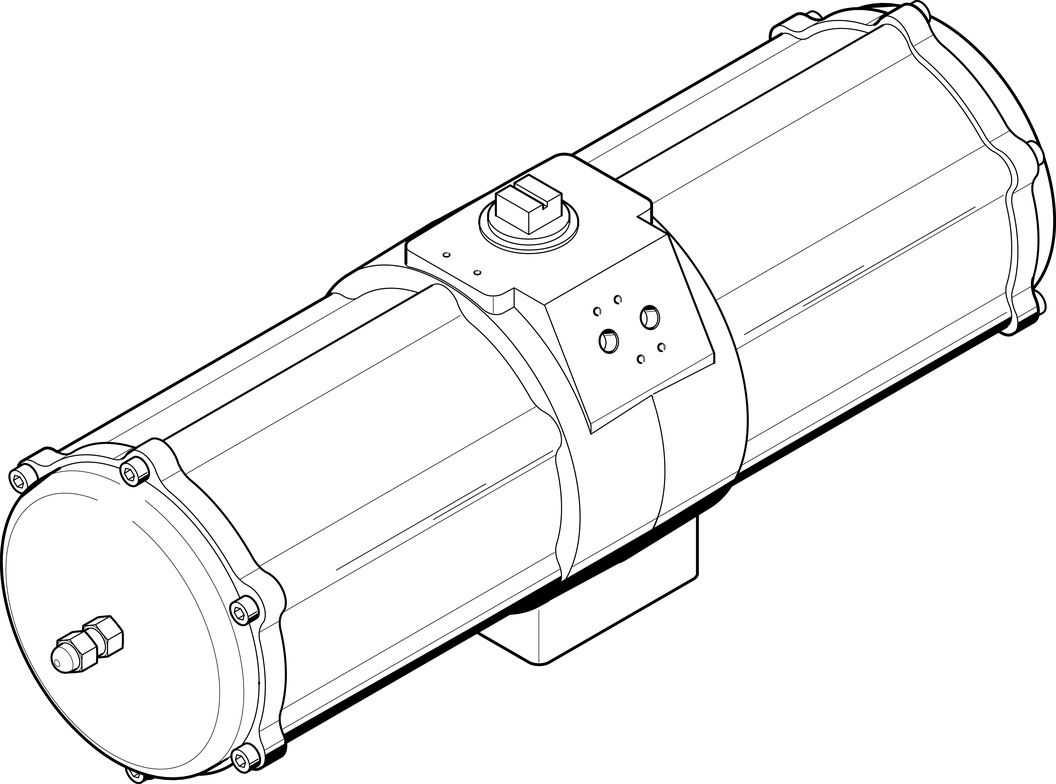 DAPS-1920-090-RS2-F16 549690 FESTO - Пневмопривод запорной арматуры, одн. д., 2400 Нм, F16, вал 46 мм