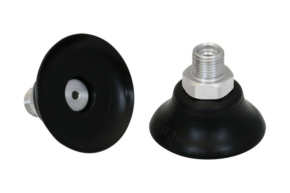 PFYN 35 NBR-55 G1/8-AG 10.01.01.00145 SCHMALZ - Присоска вакуумная круглая плоская, 35 мм, резина NBR, G1/8