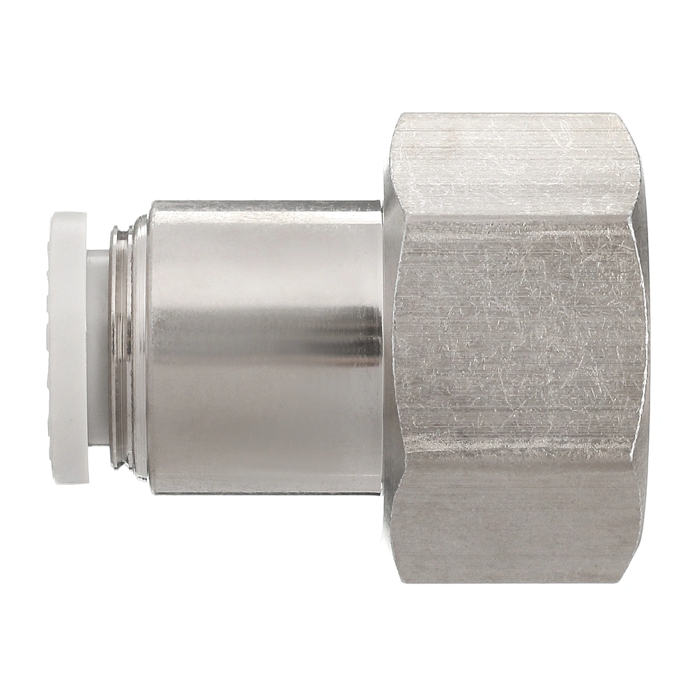 PCF1004 AirTAC — фитинг прямой с внутренней резьбой 1/2”, под трубку 10 мм