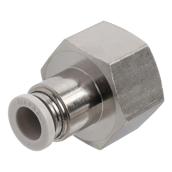PCF804 AirTAC — фитинг прямой с внутренней резьбой 1/2”, под трубку 8 мм