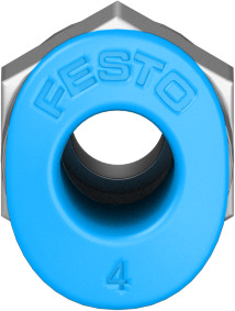 QSM-M5-4 153304 FESTO - Штуцер прямой с нар. резьбой цанговый M5-4 мм