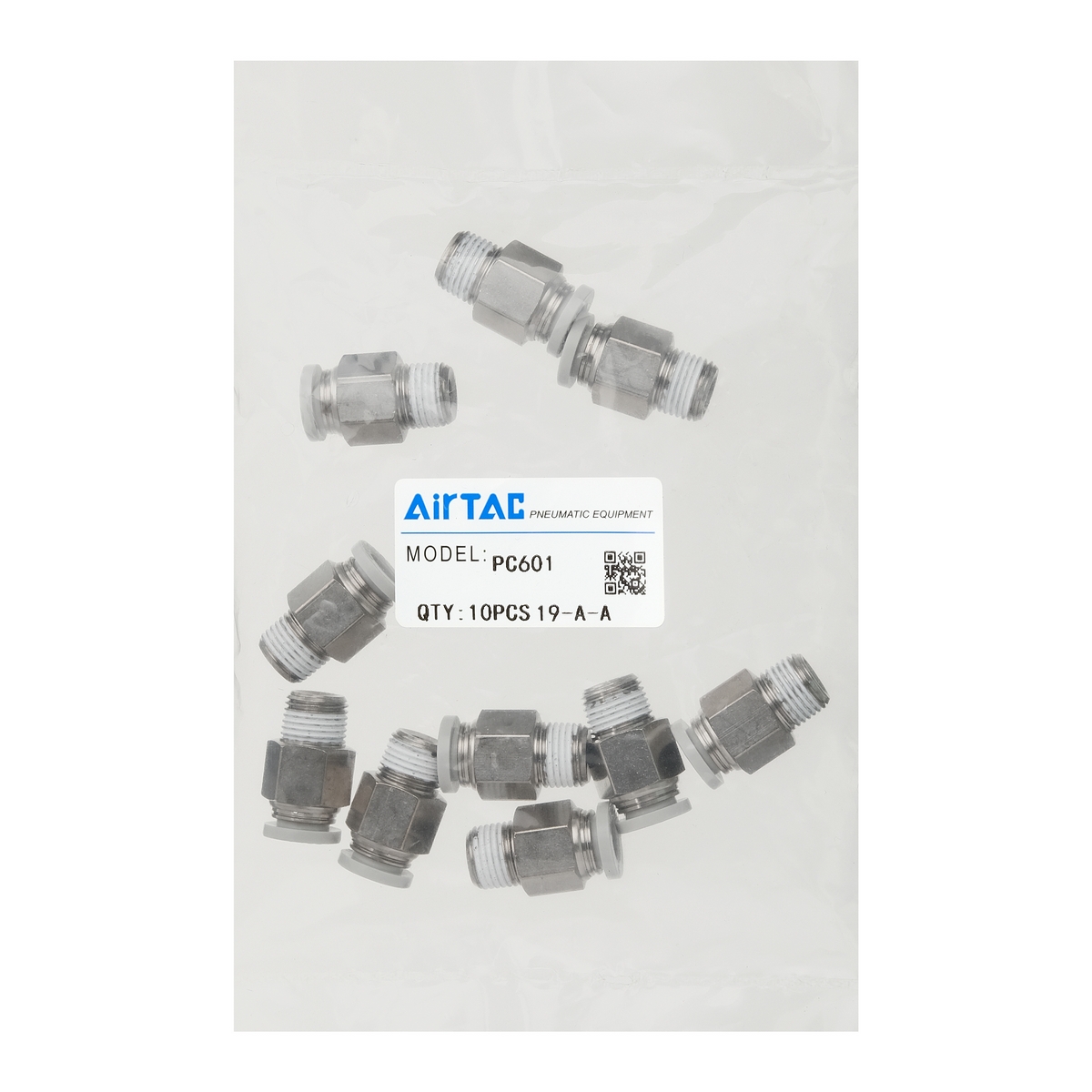 PC601 Штуцер цанговый Airtac 1/8 на 6 мм
