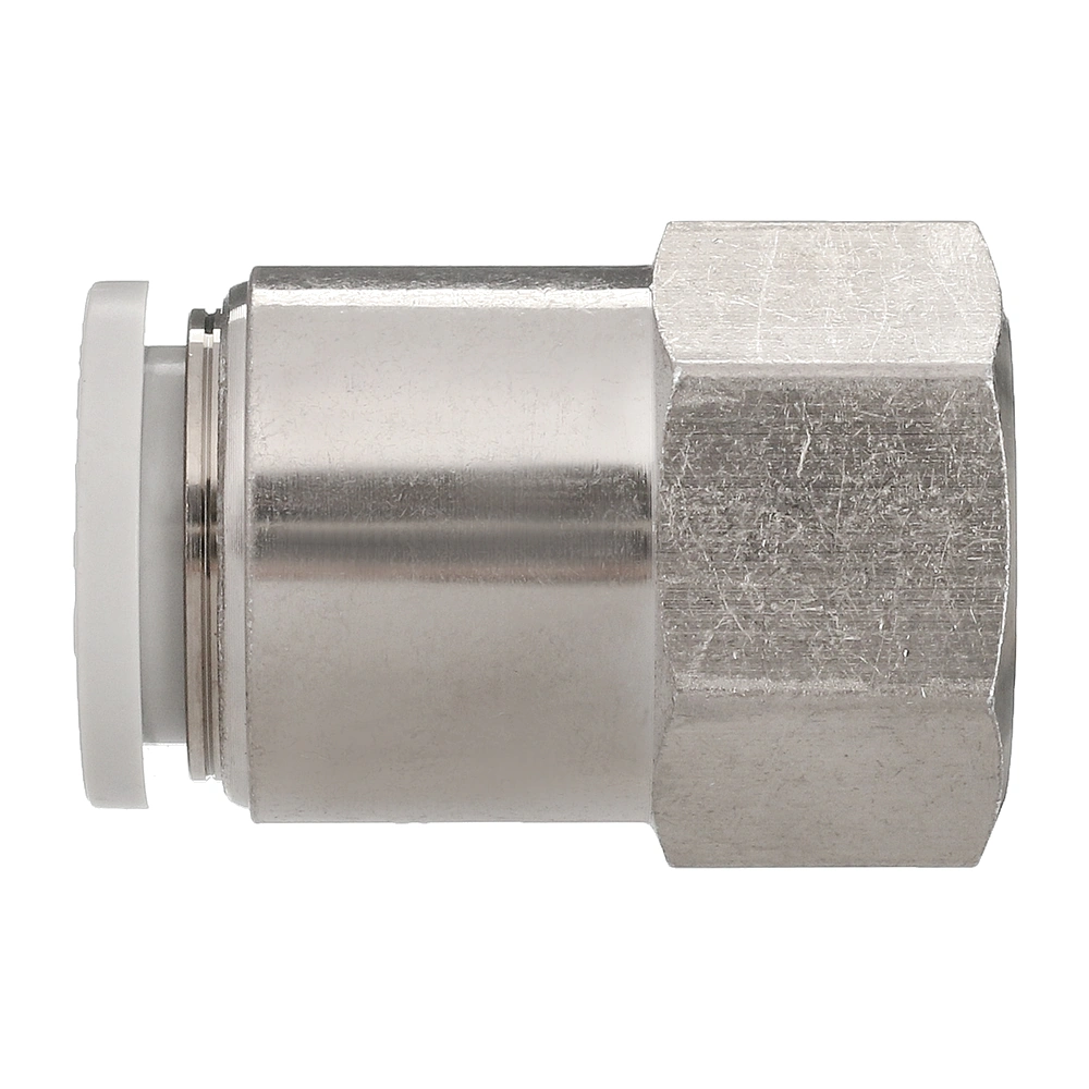 PCF1202 AirTAC — фитинг прямой с внутренней резьбой 1/4”, под трубку 12 мм