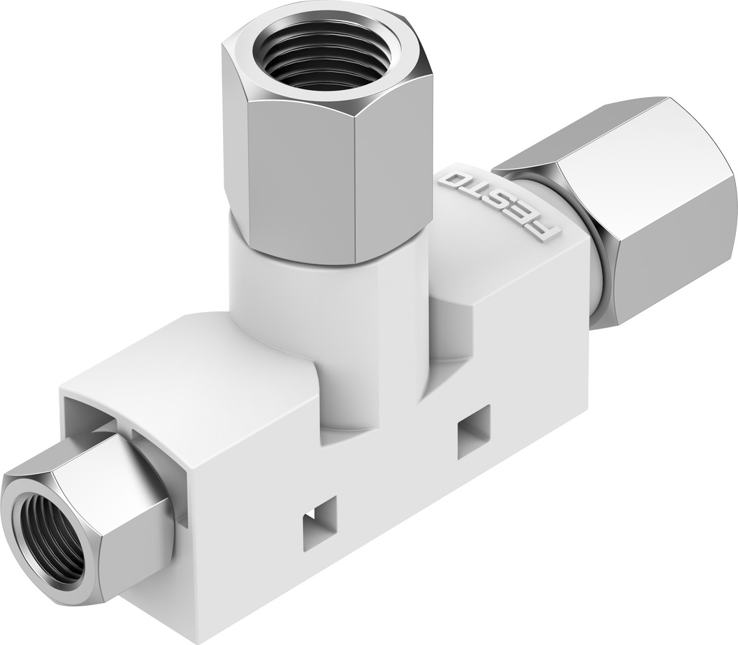 VN-14-H-T4-PI4-VI5-RI5 193502 FESTO - Вакуумный эжектор, сопло 1.4 мм, высокий вакуум, G1/4-G1/8