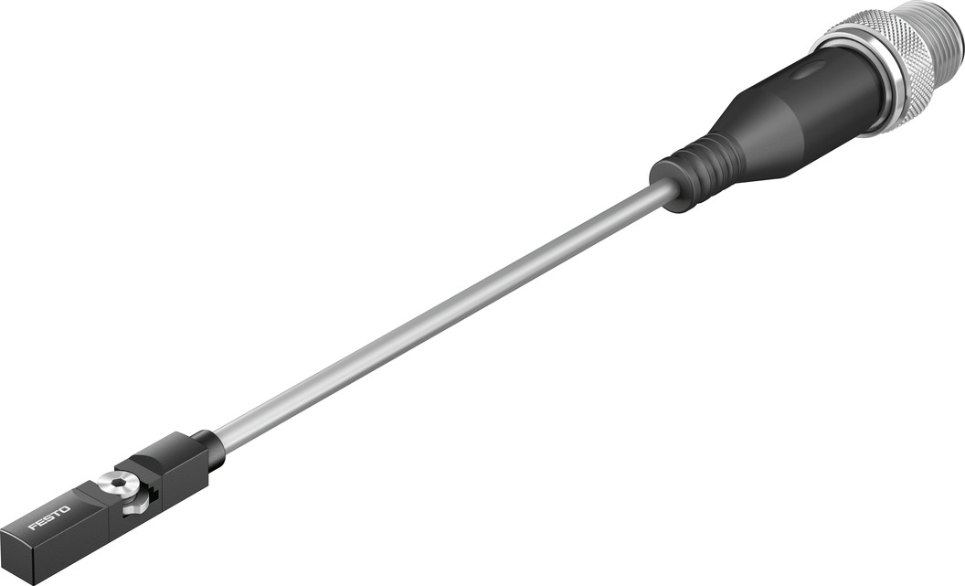 CRSMT-8M-PS-24V-K-0,3-M12 574382 FESTO - Датчик положения, НО PNP, разъём M12 с каб. 0.3 м, Ex nA
