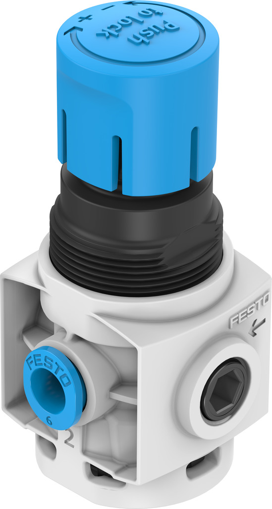 MS2-LR-QS6-D6-A8-B 8086640 FESTO - Регулятор давления, 6 мм, 7 бар