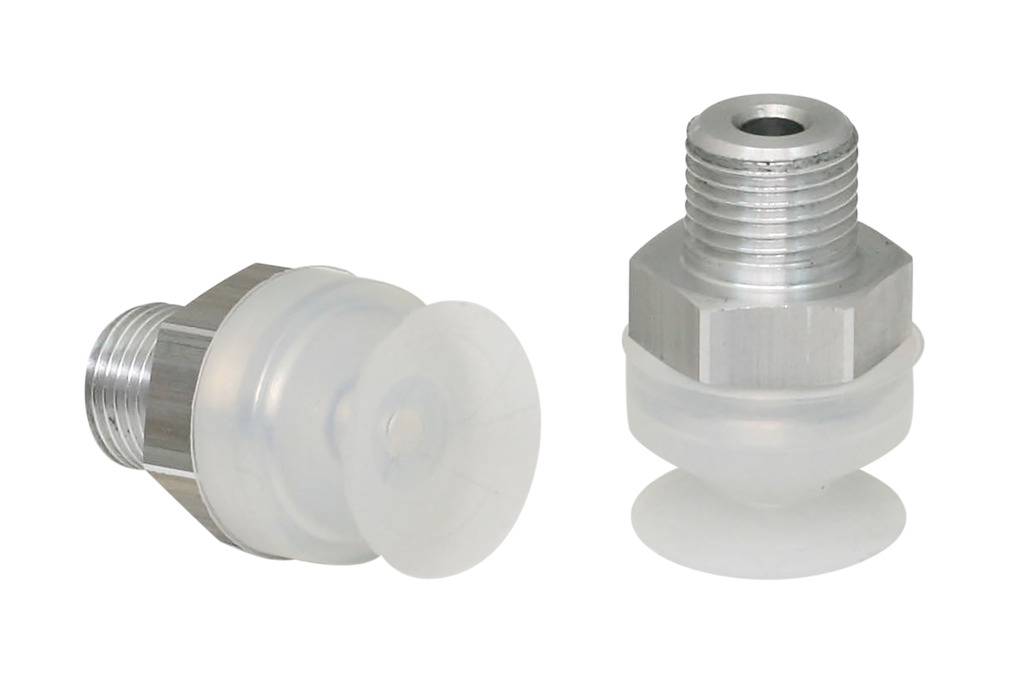 SGAN 16 SI-55 G1/8-AG 10.01.01.00810 SCHMALZ - Присоска вакуумная круглая плоская, 16 мм, силикон, G1/8