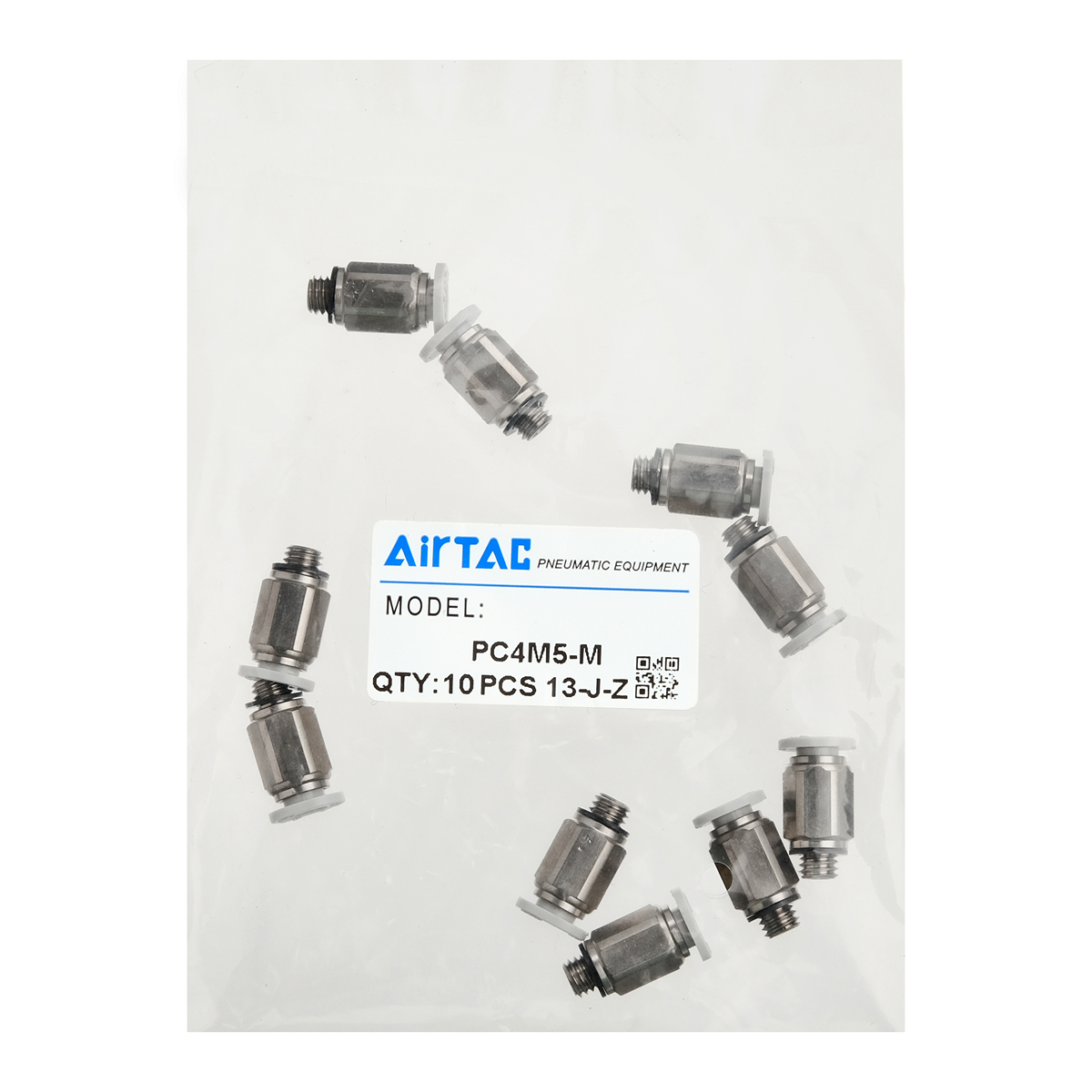 PC4M5-M Airtac фитинг прямой M5 под трубку 4 мм