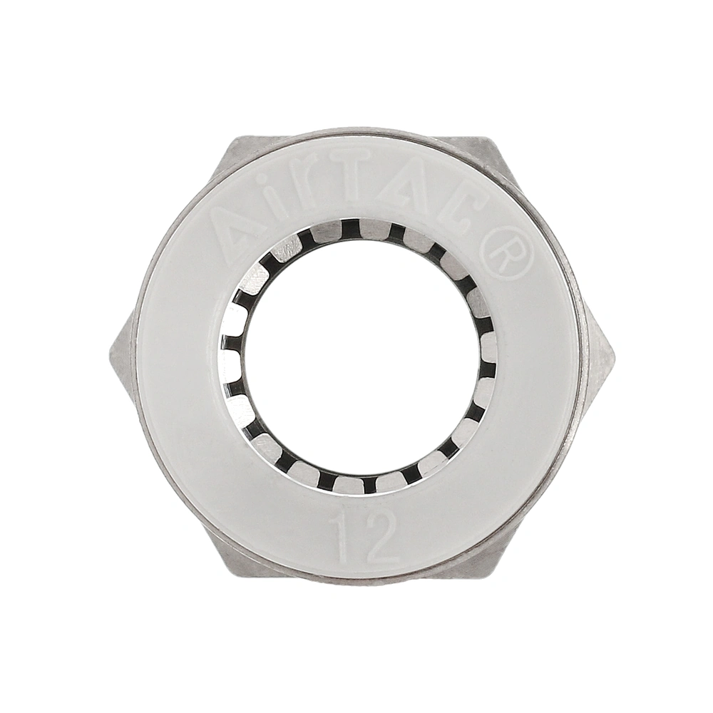 PCF1202 AirTAC — фитинг прямой с внутренней резьбой 1/4”, под трубку 12 мм