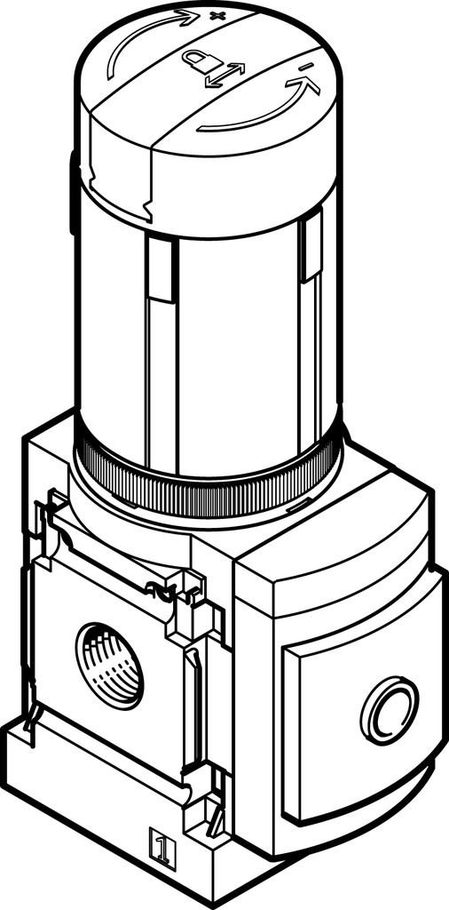 MS6-LRB-1/2-D5-A4-AS 530320 FESTO - Регулятор давления, G1/2, 4 бар