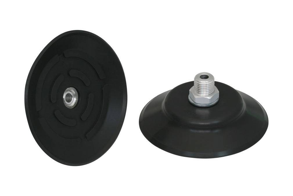 PFYN 80 FPM-65 G1/4-AG 10.01.01.00191 SCHMALZ - Присоска вакуумная круглая плоская, 80 мм, фторкаучук, G1/4