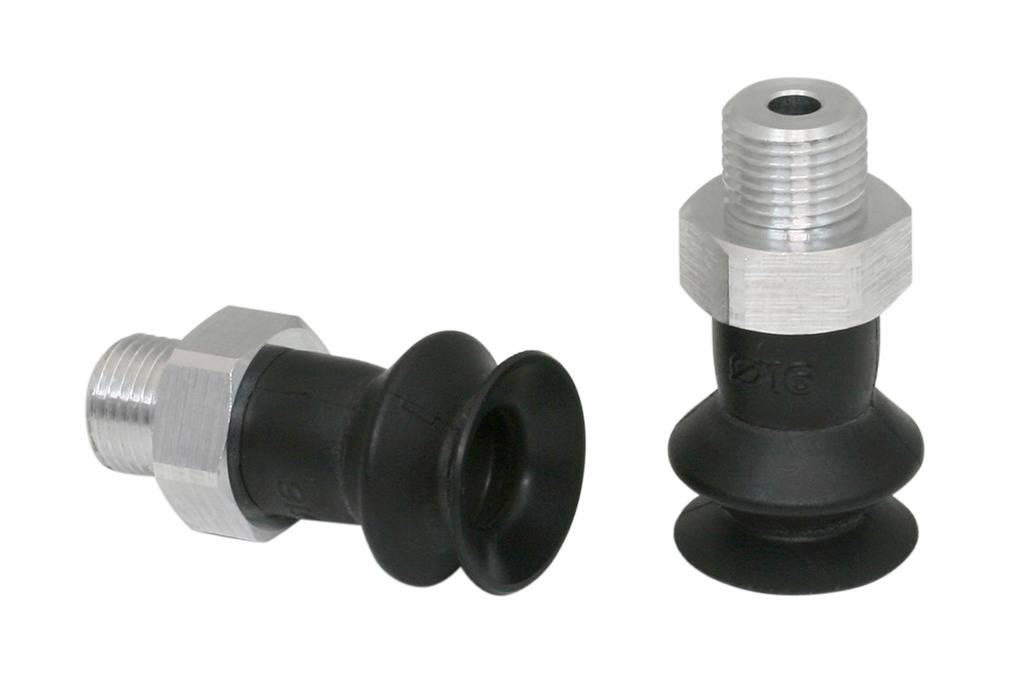FSGA 16 NBR-55 G1/8-AG 10.01.06.00077 SCHMALZ - Присоска вакуумная сильфон 1.5 гофра, 16 мм, NBR, G1/8