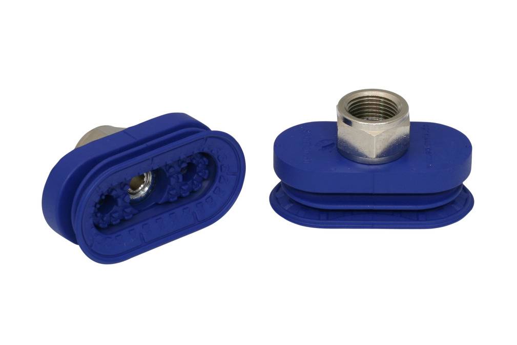 SAOB 60x30 NBR-60 G3/8-IG 10.01.06.00904 SCHMALZ - Присоска овальная сильфон 1.5 гофра, 60x30 мм, NBR, G3/8