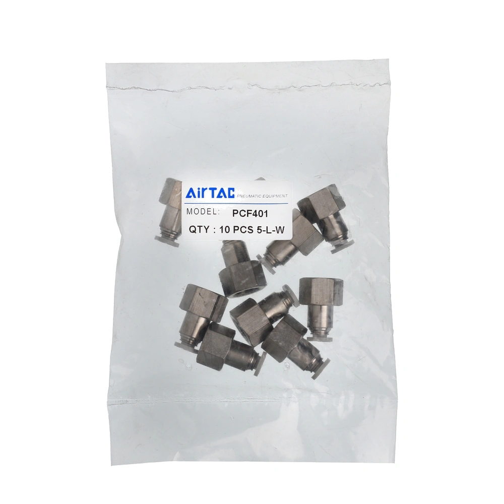 PCF4M5  AirTAC — фитинг прямой с внутренней резьбой M5×0.8-4 мм
