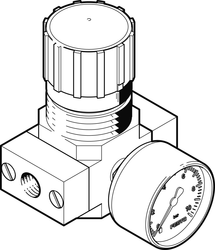 LR-1/8-D-7-MICRO 526263 FESTO - Регулятор давления, G1/8, 7 бар