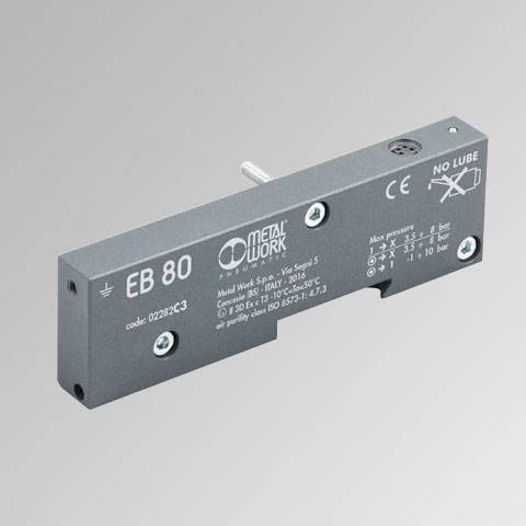 02282C3 METAL WORK - Closed end-plate electrical connection to additional islands