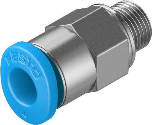 QSM-M5-4 153304 FESTO - Штуцер прямой с нар. резьбой цанговый M5-4 мм