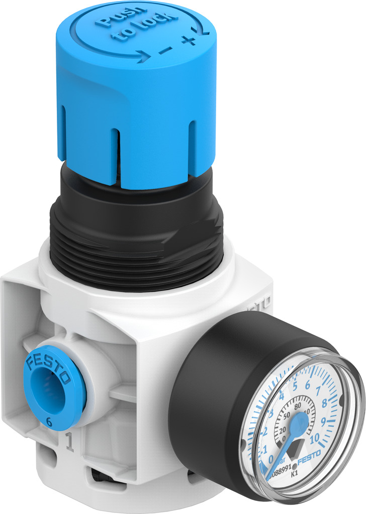 MS2-LR-QS6-D6-AR-BAR-B 8086638 FESTO - Регулятор давления, 6 мм, 7 бар