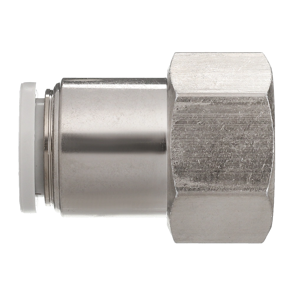 PCF1204 AirTAC — фитинг прямой с внутренней резьбой 1/2”, под трубку 12 мм