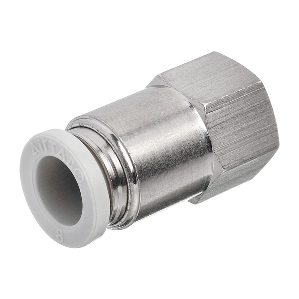 PCF801 AirTAC — фитинг прямой с внутренней резьбой 1/8”, под трубку 8 мм