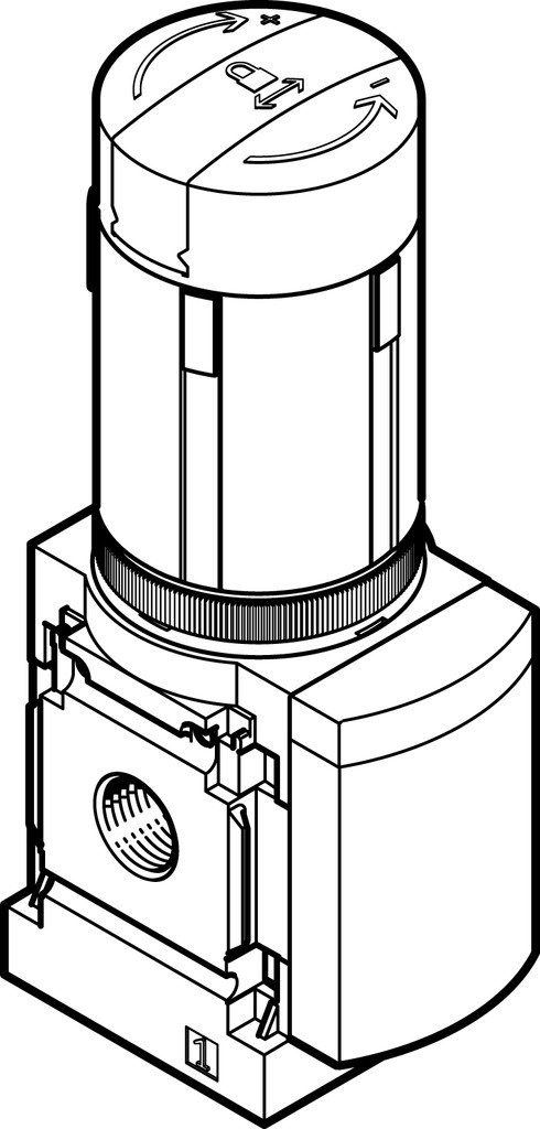 MS4-LRB-1/4-D6-VS-AS-Z 529482 FESTO - Регулятор давления, G1/4, 7 бар