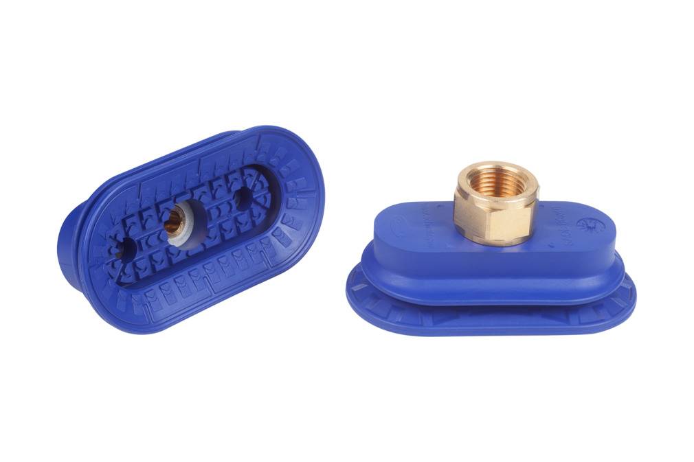 SAOB 80x40 NBR-60 NPT3/8-IG 10.01.06.03076 SCHMALZ - Присоска овал. сильфон 1.5 гофра, 80x40 мм, NBR, NPT3/8