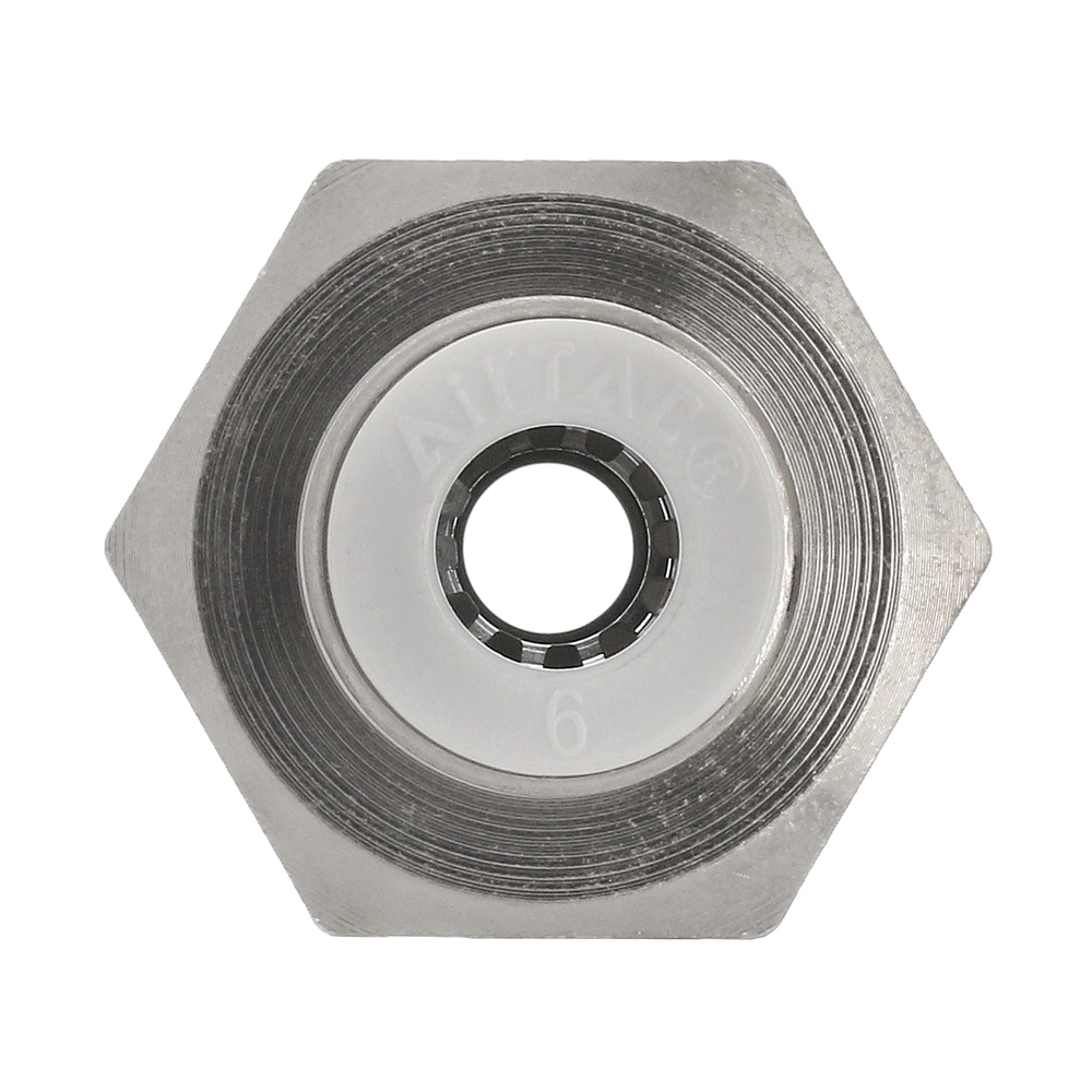 PCF603 AirTAC — фитинг прямой с внутренней резьбой 3/8”, под трубку 6 мм
