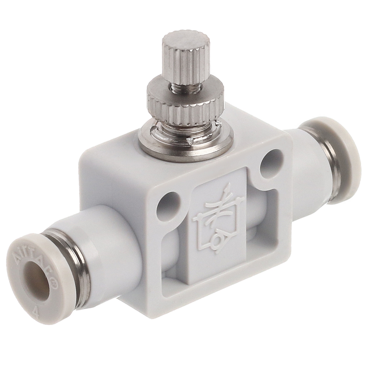 PSA4 AirTAC - Дроссель с обратным клапаном цанговый 4 мм