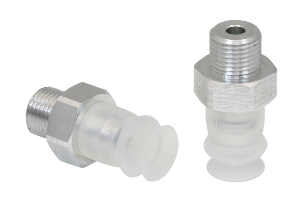 FSGA 11 SI-55 G1/8-AG 10.01.06.00085 SCHMALZ - Присоска вакуумная сильфон 1.5 гофра, 11 мм, силикон, G1/8