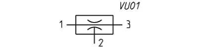 VED-09 CAMOZZI - Вакуумный эжектор, сопло 0.9 мм, G1/4-G1/8-M5