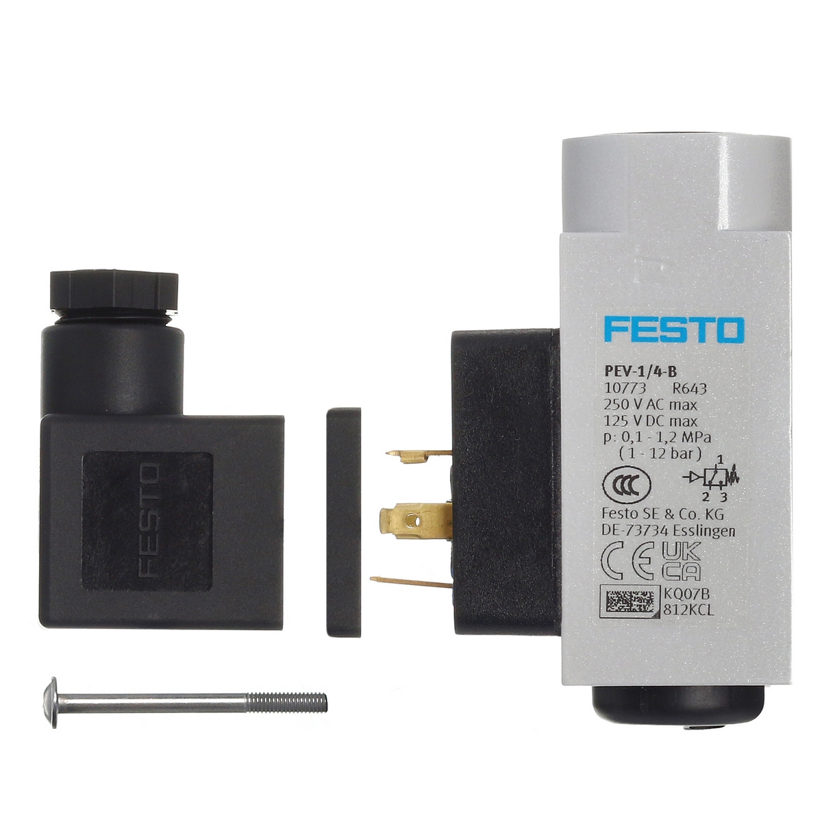 PEV-1/4-B 10773 FESTO - Реле давления 1÷12 бар, НО/НЗ, G1/4