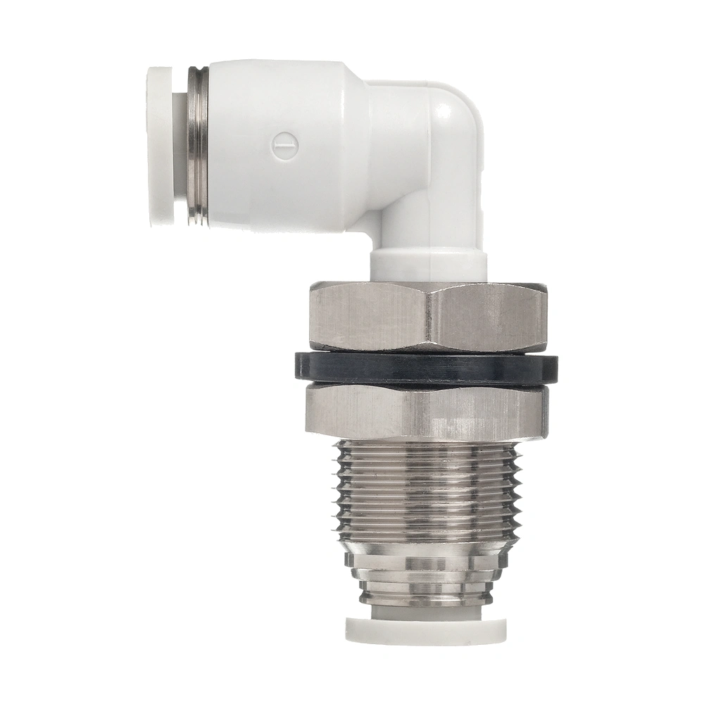 PLM6 Airtac - Соединитель панельный цанговый угловой 6 мм