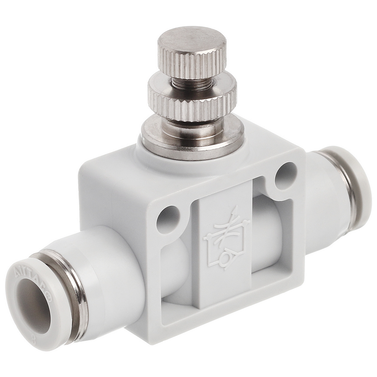 PSA8 AirTAC - Дроссель с обратным клапаном цанговый 8 мм