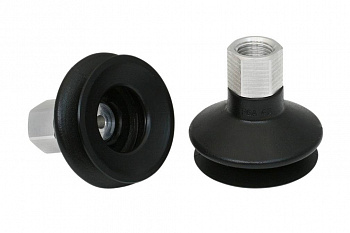 FSGA 43 NBR-55 G1/4-IG 10.01.06.00065 SCHMALZ - Присоска вакуумная сильфон 1.5 гофра, 43 мм, NBR, G1/4