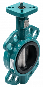 VZACC-C-80-10-PN16-H2-V3-E - Затвор дисковый ДУ 80 PN10, чугун-нерж. сталь-EPDM