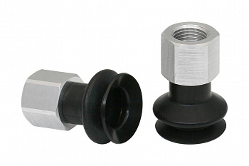 FSGA 20 NBR-55 G1/8-IG 10.01.06.00389 SCHMALZ - Присоска вакуумная сильфон 1.5 гофра, 20 мм, NBR, G1/8