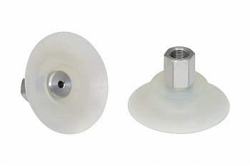 PFYN 50 SI-55 G1/8-IG 10.01.01.00105 SCHMALZ - Присоска вакуумная круглая плоская, 50 мм, силикон, G1/8