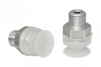 SGAN 16 SI-55 G1/8-AG 10.01.01.00810 SCHMALZ - Присоска вакуумная круглая плоская, 16 мм, силикон, G1/8