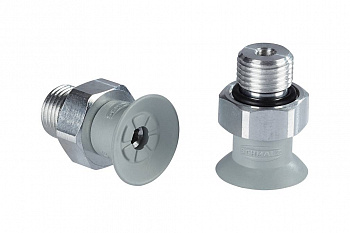 SUF 15 NBR-55 G1/8-AG 10.01.01.14113 SCHMALZ - Присоска вакуумная круглая плоская, 15 мм, резина NBR, G1/8