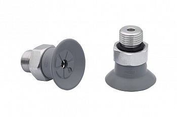 SUF 25 NBR-55 G1/8-AG 10.01.01.14116 SCHMALZ - Присоска вакуумная круглая плоская, 25 мм, резина NBR, G1/8