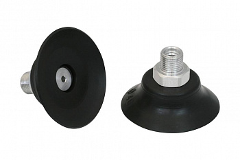 PFYN 40 FPM-65 G1/8-AG 10.01.01.00188 SCHMALZ - Присоска вакуумная круглая плоская, 40 мм, фторкаучук, G1/8