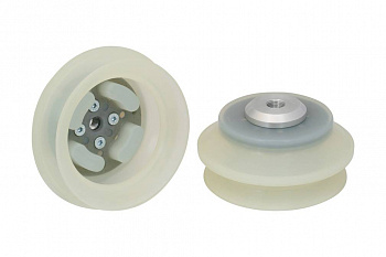 FSGA 150 SI-70 G1/2-IG 10.01.06.00121 SCHMALZ - Присоска вакуумная сильфон 1.5 гофра, 150 мм, силикон, G1/2